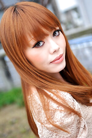 Cheating wife Reika Kitahara is a beautiful red hair slut