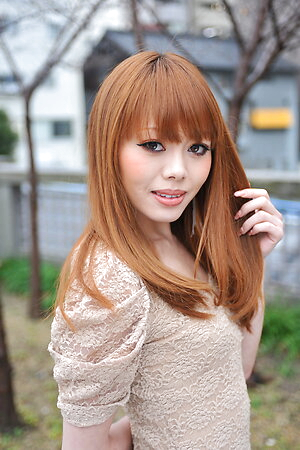 Cheating wife Reika Kitahara is a beautiful red hair slut